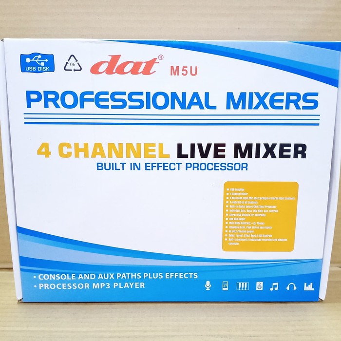 DAT M5U MIXER AUDIO 4 CHANNEL