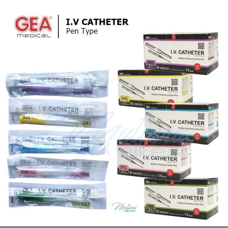 ABOCATH GEA / IV GEA 18G/20G/ 22G/ 24G/ 26G HARGA PERBOX ISI 50 PCS