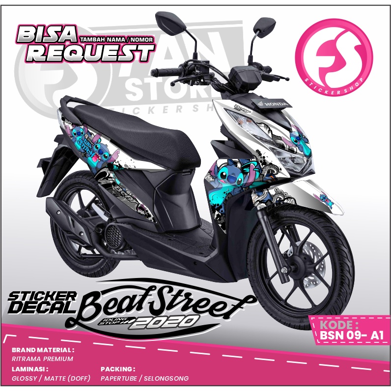 STIKER DECAL MOTOR BEAT STREET 2020 FULLBODY - Decal Sticker All New Beat 2020 Fullbody Variasi Kara