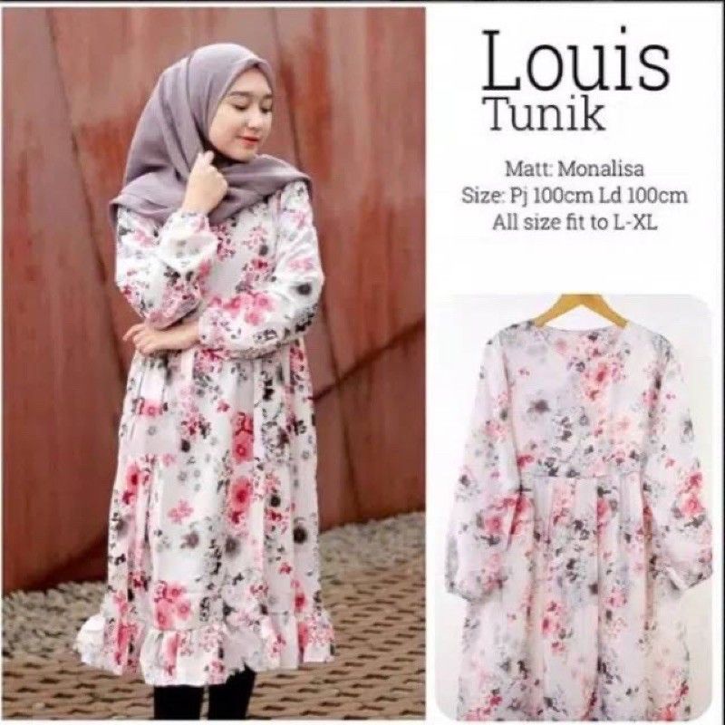 PROMO TUNIK MONALISA WOLFIS//TUNIK BUSUI MOTIF//TUNIK REMAJA/DEWASA MONALISA