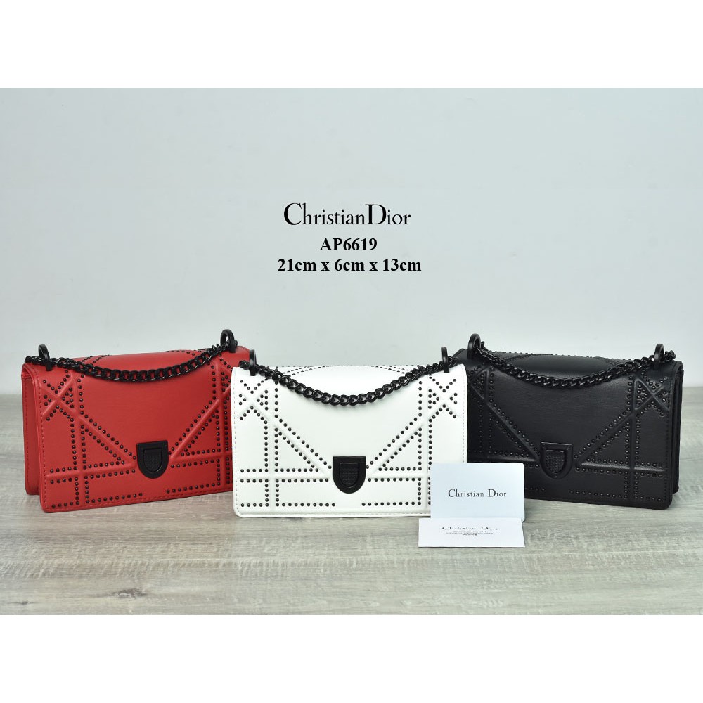 SUPPLIER TAS BRANDED Tas Dior Diorama Ultra Black Archicannage Small Semi Premium AP6619