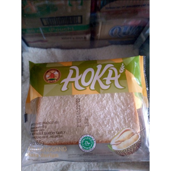 

Roti Panggang Aoka DURIAN 65gr. Roti Lembut Tersedia Berbagai rasa