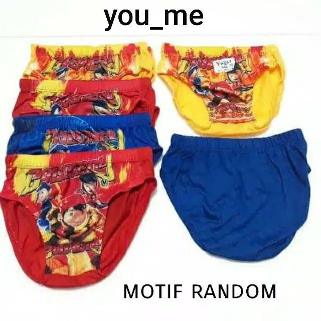 Celana dalam anak laki merek yaser / uk S M L