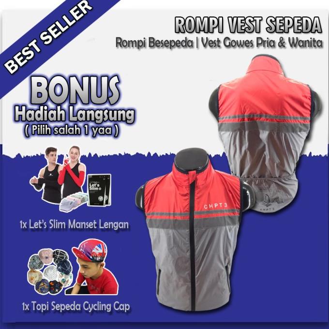 Rompi Sepeda Lipat Brompton Chpt3 - Chpt 3 Brompton Vest Pria Wanita