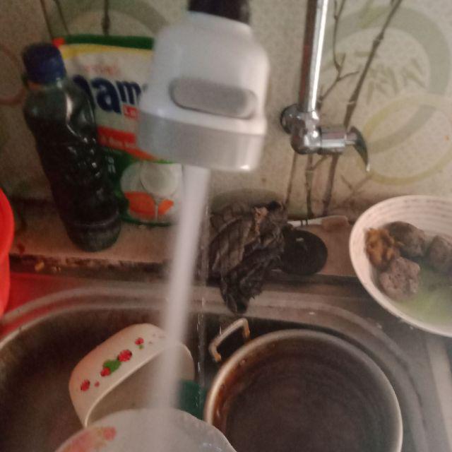 Sambungan Kran Wastafel Cuci Piring Shower 360 Derajat 3 Mode Spray