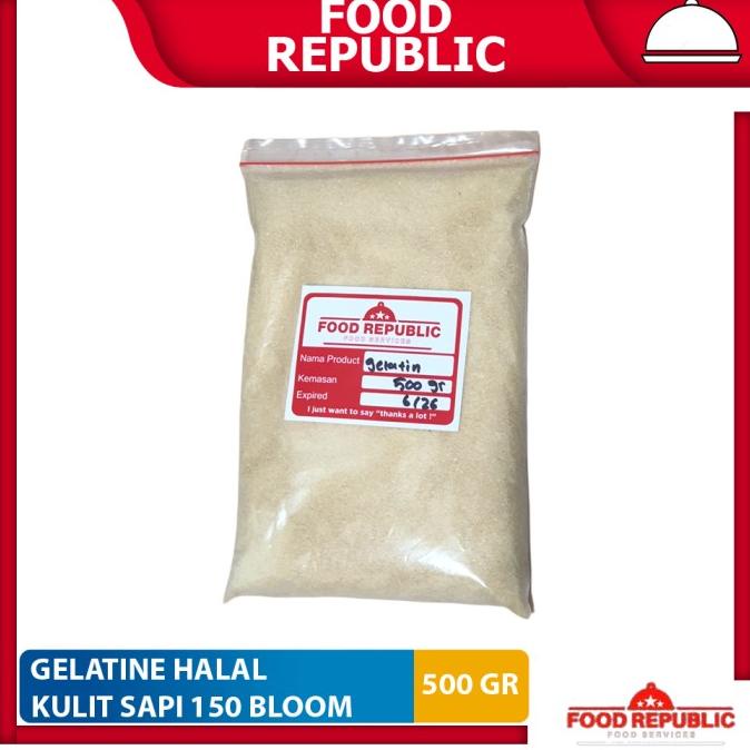 

GELATINE BUBUK 500 GR HALAL REPACK - GELATIN POWDER - IMPORT PREMIUM