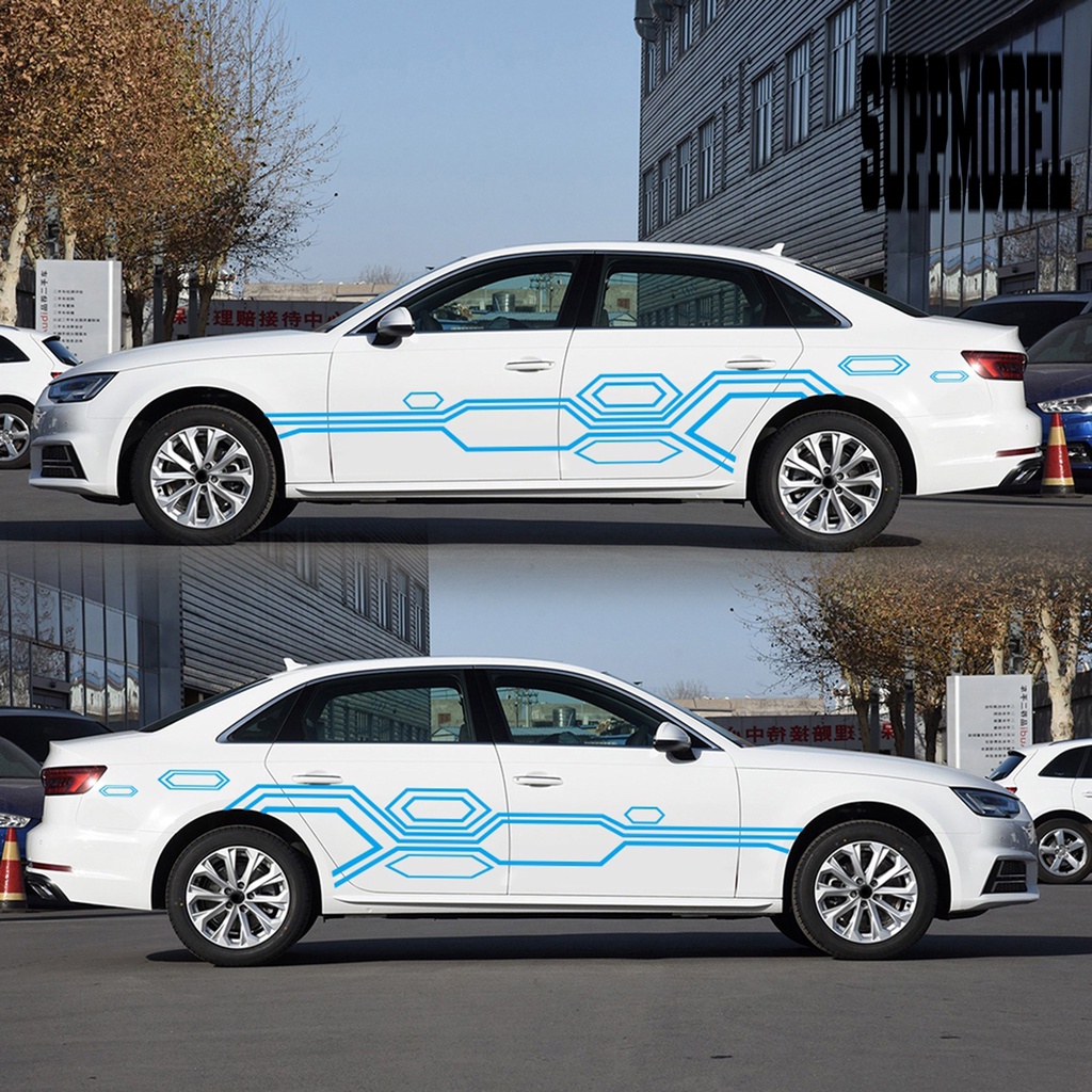 Stiker Decal Motif Tulisan Sport Tahan Air / Panas Untuk Dekorasi Pintu Samping Mobil DIY