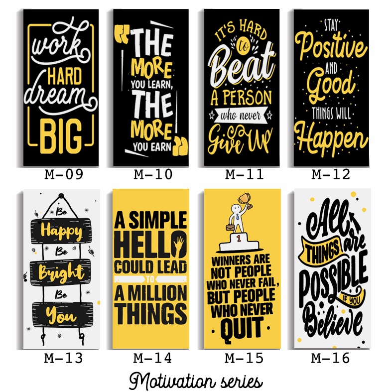 Hiasan Dinding Quotes Walldecor Pajangan Rumah Poster Kayu Motivasi Vintage  (M 14)