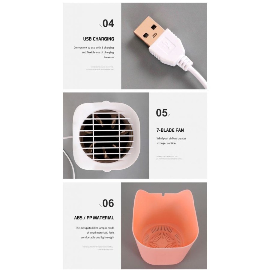 Perangkap Nyamuk - Mosquito Killer Lamp UV Cat Shape