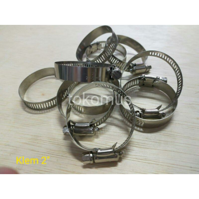 Klem Selang Stainless Steel/ Hose Clamp 2 Inch