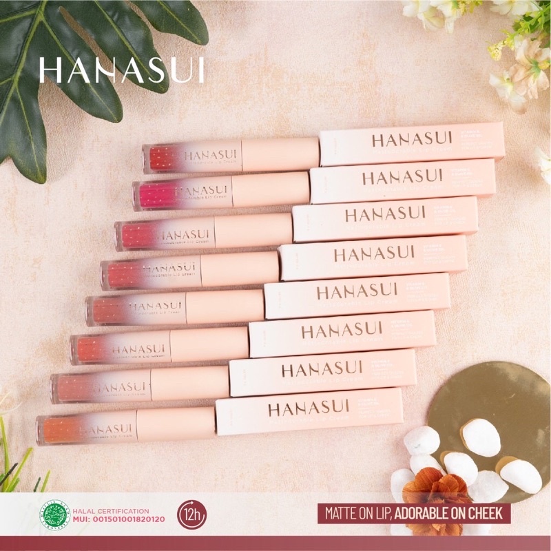 HANASUI MATTEDORABLE LIPCREAM / LIPSTIK HANASUI / LIP CREAN HANASUI 100% ori