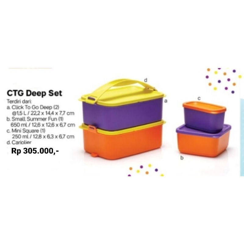CTG Deep Set Tupperware