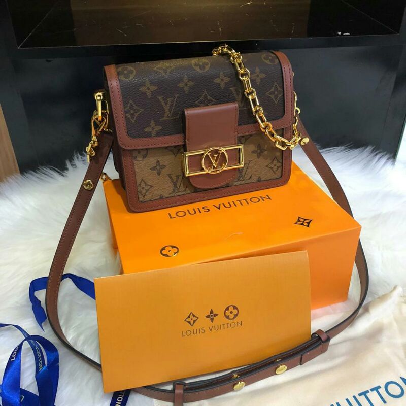LV Dauphine mini Monogram Reverse M44580 (Pls baca deskripsi lengkap)