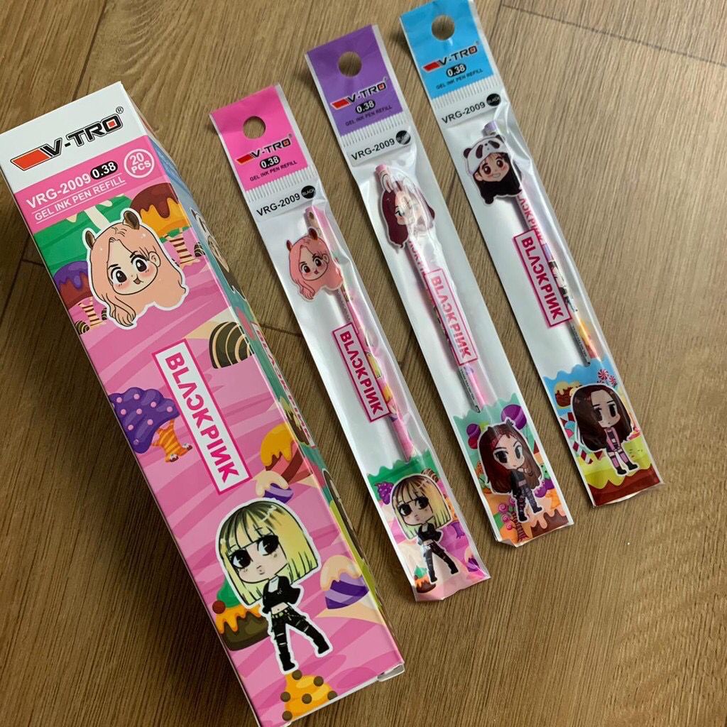 REFILL ISIAN PEN TINTA SET 20 PCS UNIK BLACKPINK BTS HIJAB MURAH BERKUALITAS READY-4