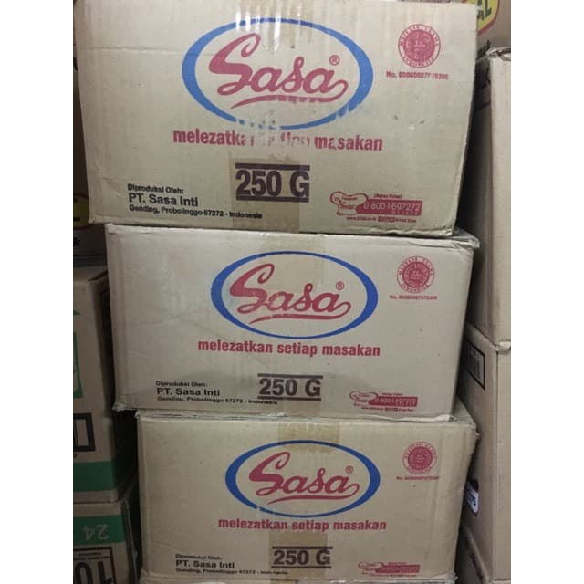 

PRODUK TERBAIK - SASA 250 GR DUS ISI 48 PCS