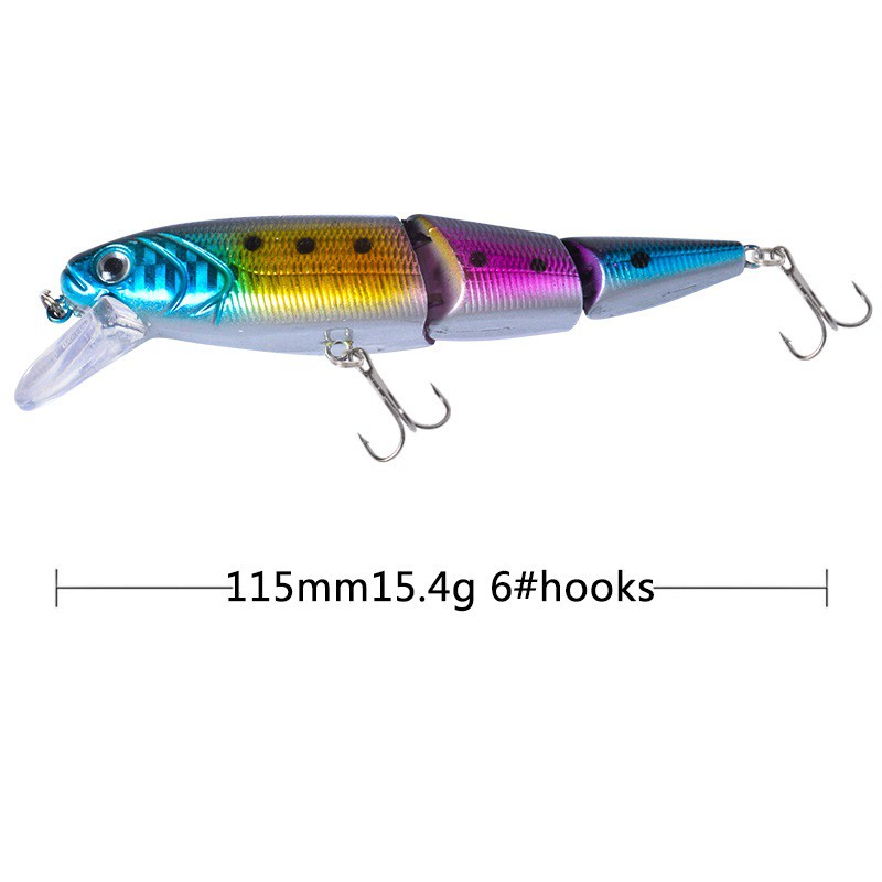 Sy 1pc Umpan Pancing Tiruan Bentuk Ikan Bermata 3d 12cm 15g Minnow Fishing Lure