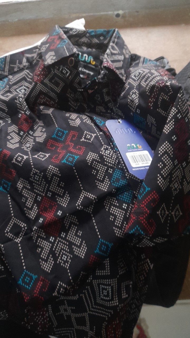 Dgm Fashion   Kemeja Batik Pria Lengan Pendek Songket Kemeja Tribal 6086