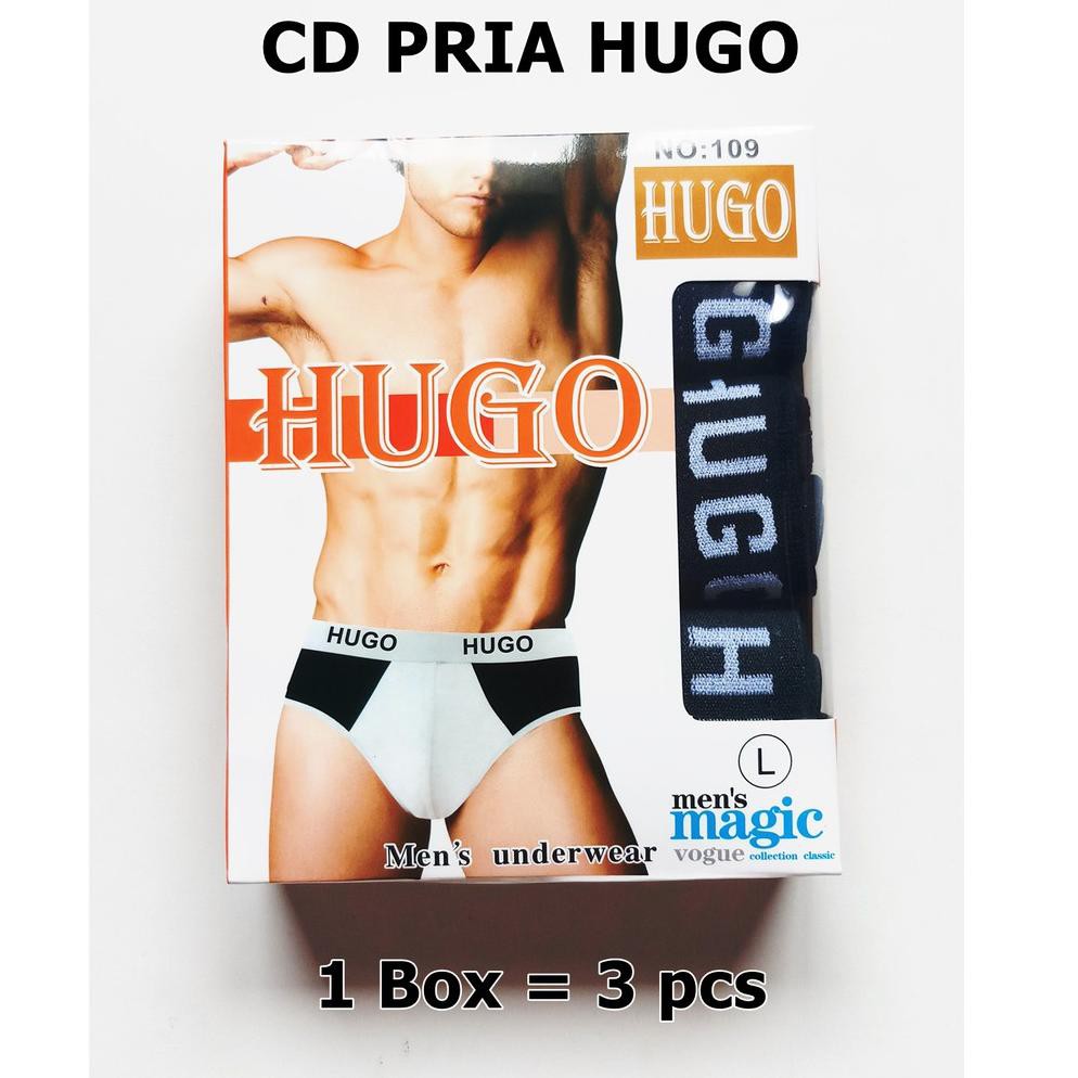 Ori - 3 Pcs - Celana Dalam Pria/Laki-Laki Dewasa HUGO (Ada Ukuran) .,,.,.,