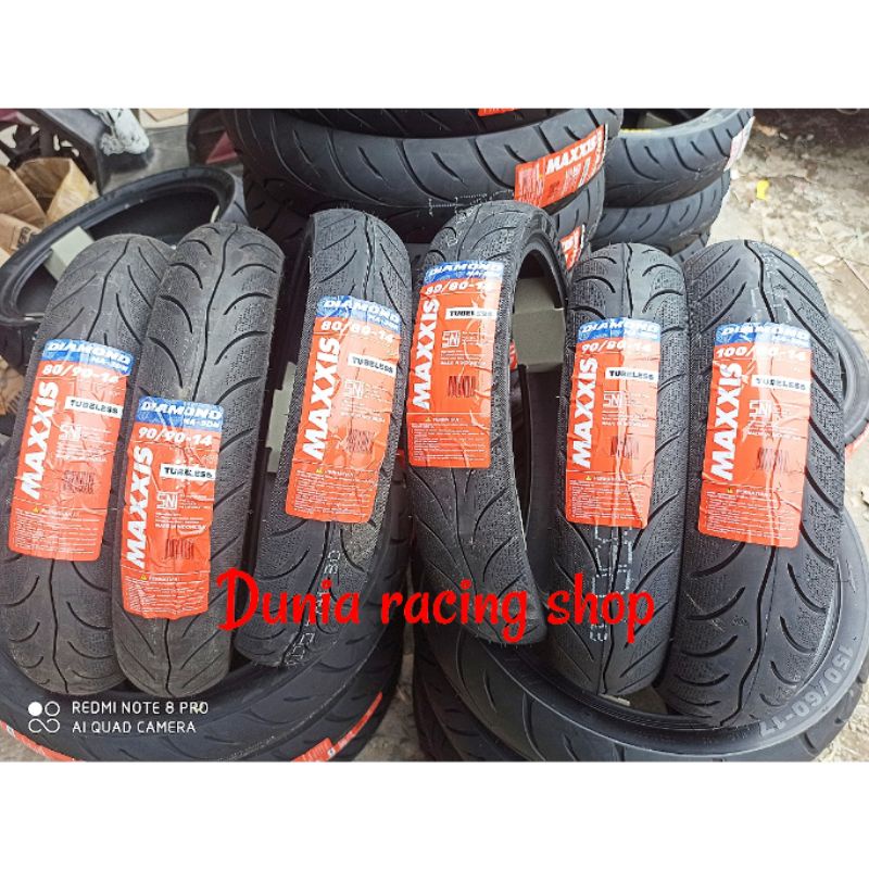 Ban Maxxis Diamond MA 70/90 14 80/90 14 90/90 14 80/80 14 90/80 14 100/80 14 Satuan Ban Tubles ring 14 Maxxis