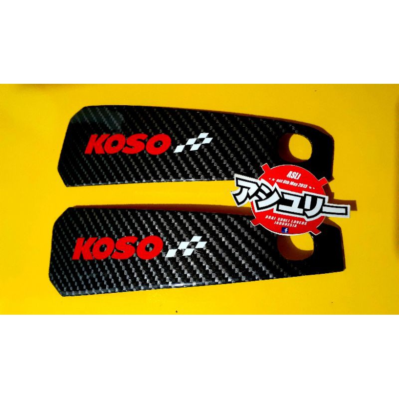 Garnish List Cover Bak CVT Honda Vario 125-150 Led New Model - Koso Carbon