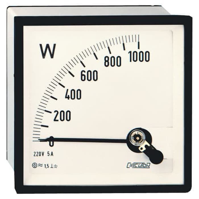 WATT METER WTC 96A 220 V / WTC-96A - 220 Volt Watt Meter / Circutor Wattmeter WTC96A - 220 VOLT