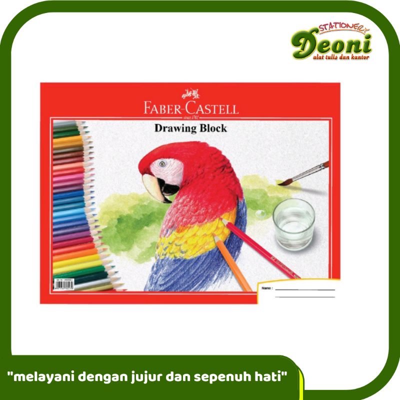 

Faber Castell Drawing Book A4 / Buku Gambar A4