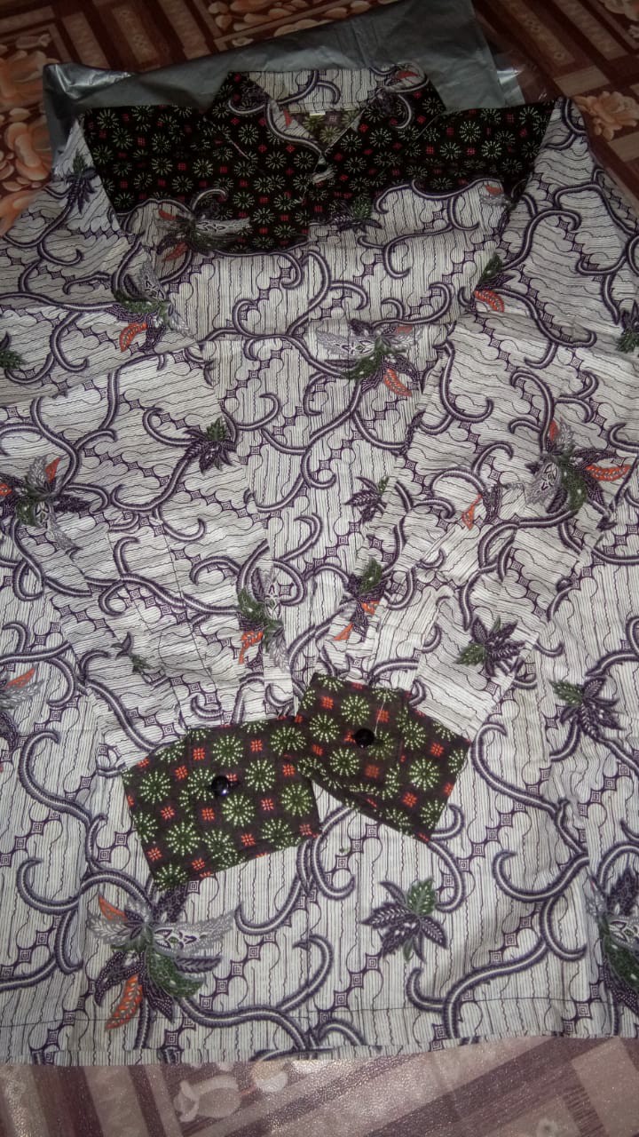 Batik Couple Gamis Couple Sriwedari Maxi Bumil / Busui Katun Halus Allsize Terbaru Termurah