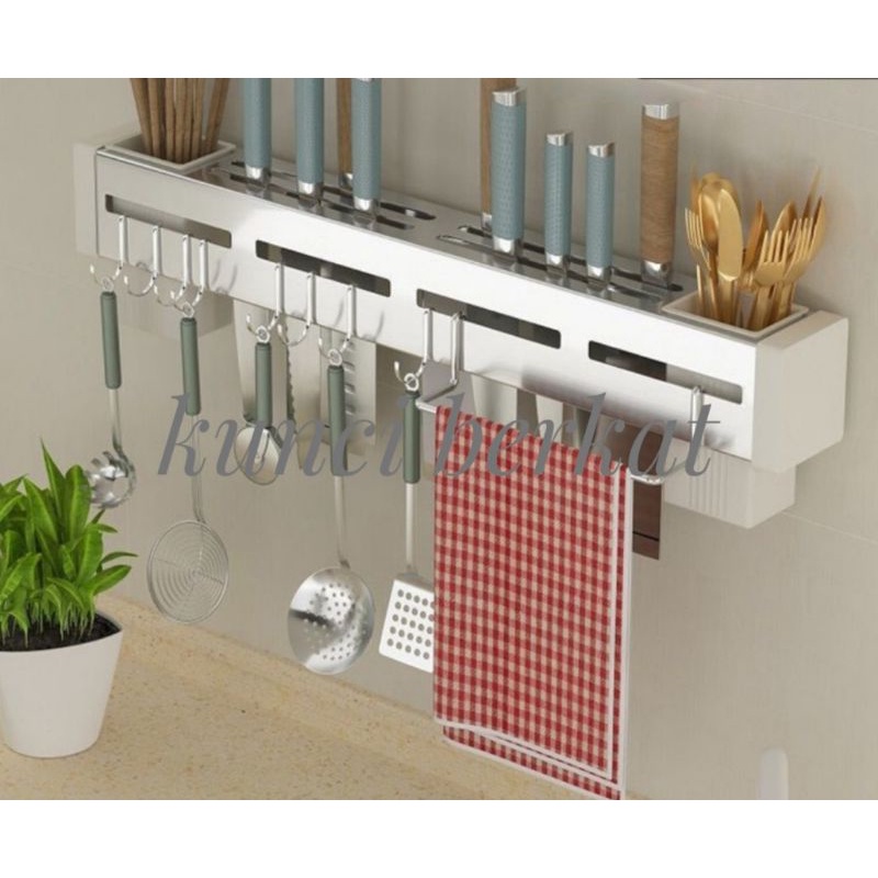 Rak Pisau/Rak Dapur/Rak Bumbu/Plangset Datar