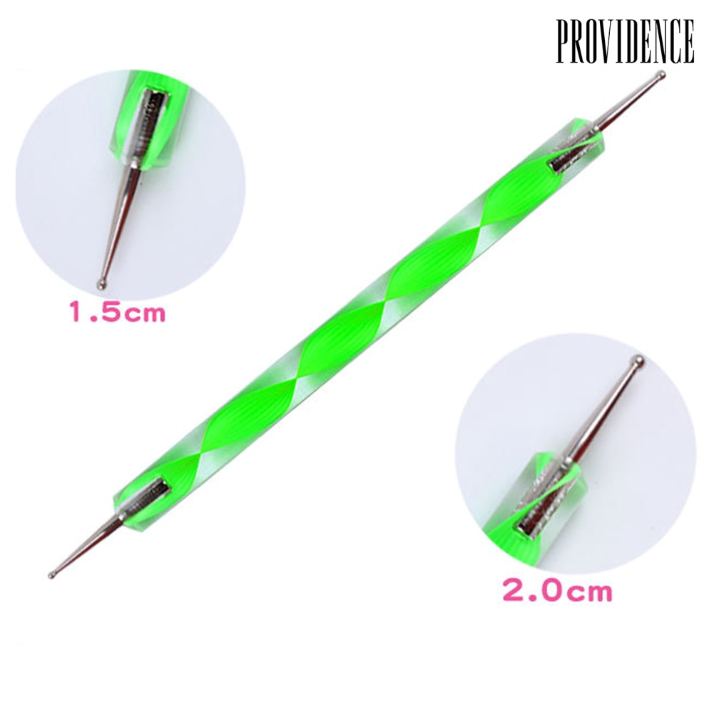 Providence 5Pcs 2 Way Marbleizing Dotting Manicure Tools DIY Nail Art Rod Painting Dot Pen