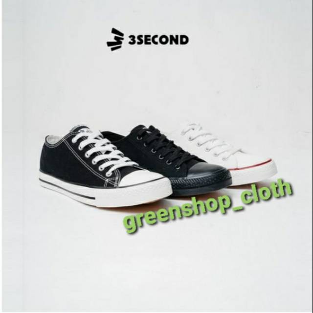 Sepatu snacker / sepatu sekolah pria 3second ORIGINAL