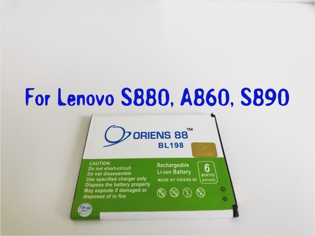 (P) Baterai batre battery S88 / A860 / S890 BL198 double power oriens88