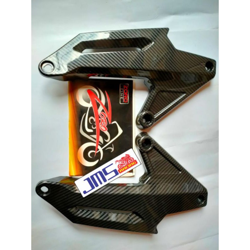 cover tutup pijakan belakang carbon honda adv 150 zoro pnp