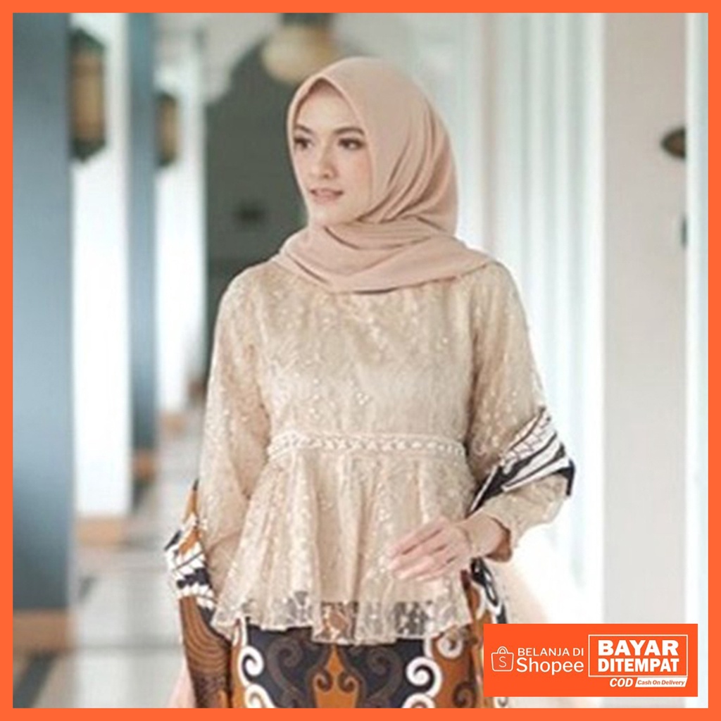 Kebaya Brukat Kebaya Kurung Brukat Kebaya Tunik Brukat Kebaya Modern Kebaya Wisuda Termurah Atasan Kebaya Murah-Lily