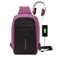 TAS SELEMPANG ANAK MUDA TAS ABG KEKINIAN TAS PRIA SLING BAG WITH USB CHARGER PORT
