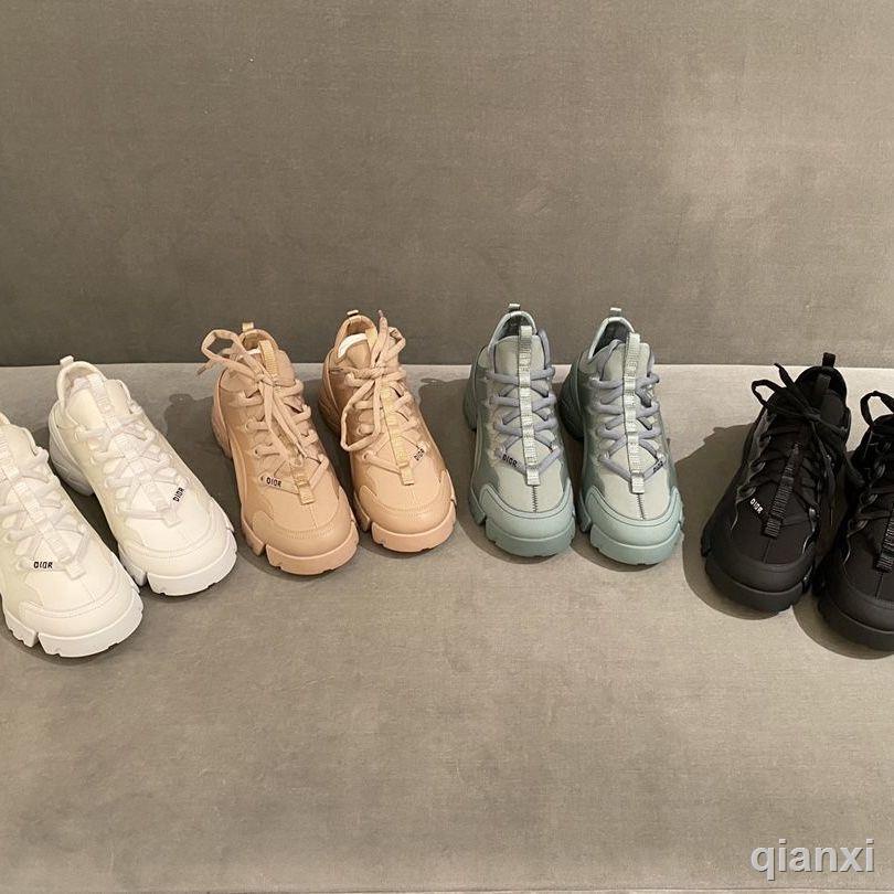 black daddy shoes women super hot all-match thick-soled