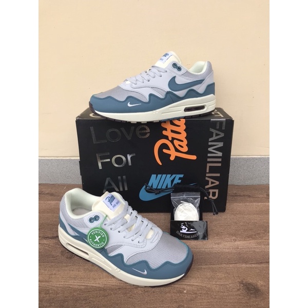 Nike Air Max Airmax 1 Patta Noise Aqua 100% Original Material