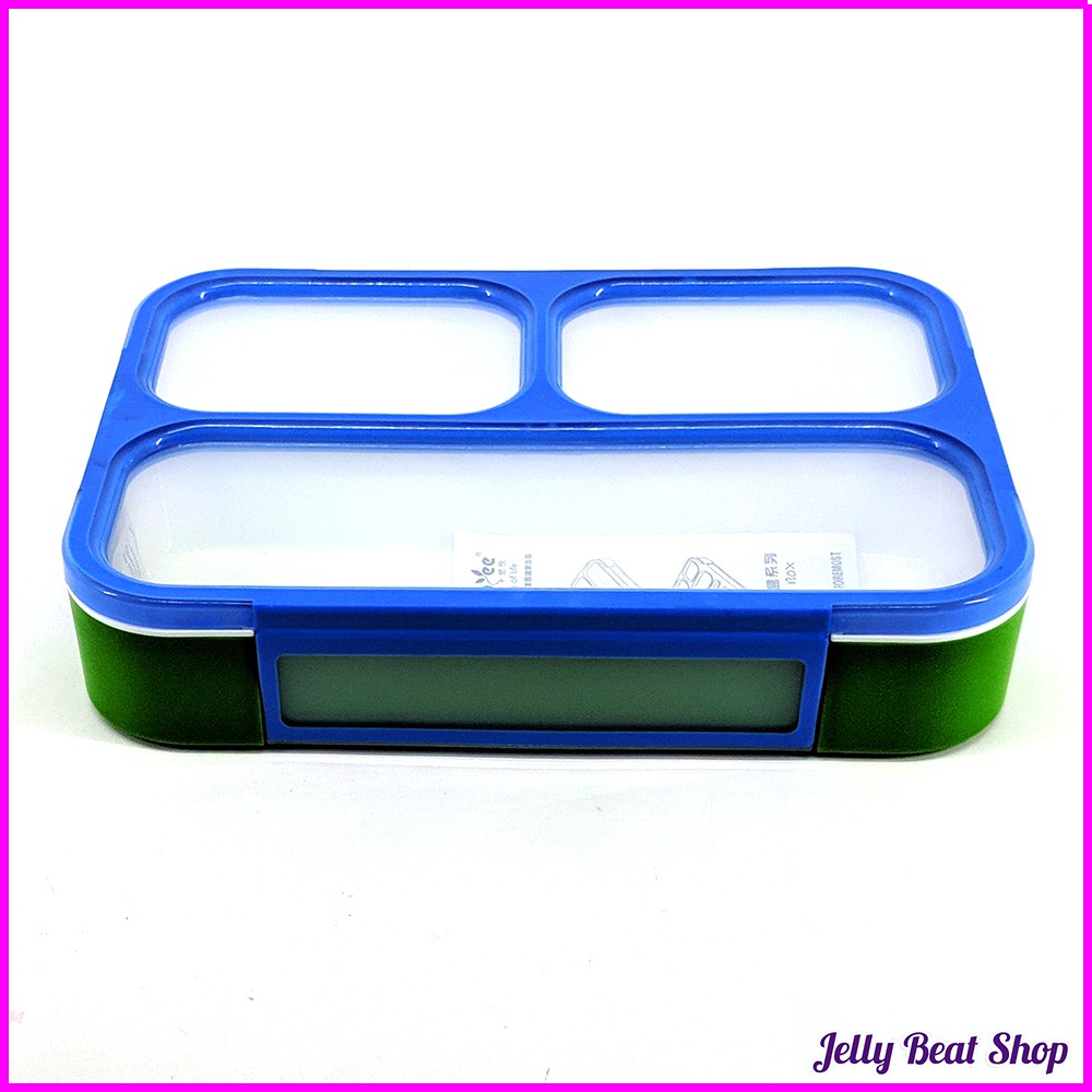 Kotak Makan Lunch box / kotak tempat makan sekat 3 sekat leak proof bpa free