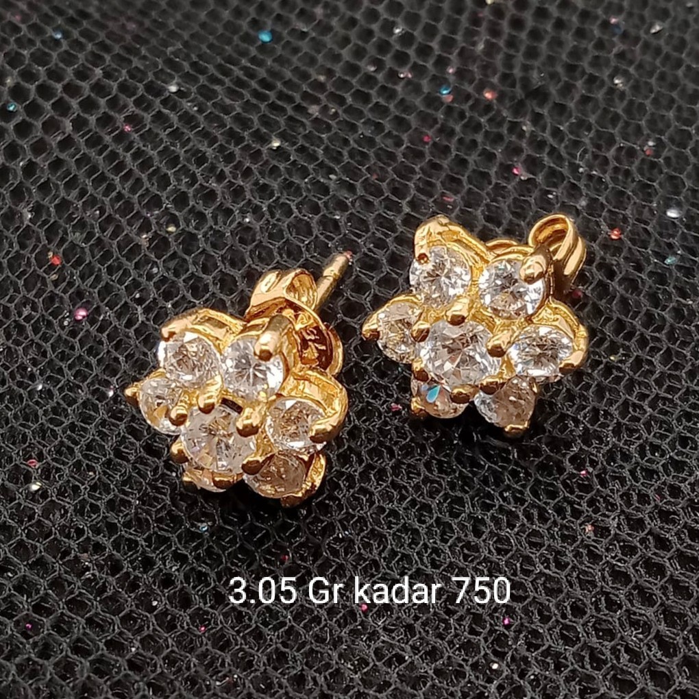 Anting Emas 17 K - 3.05 Gr Kadar 750 - 2087