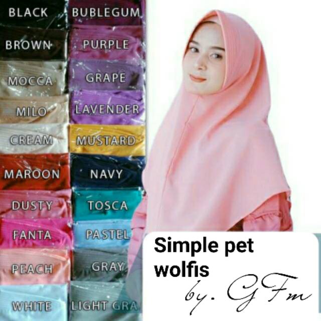 Jilbab instan pet bahan wolfis/Dalaman/Jilbab/Razha/Soul/Anti/Pusing/Ninja/Murah/Terjangkau/Nyaman