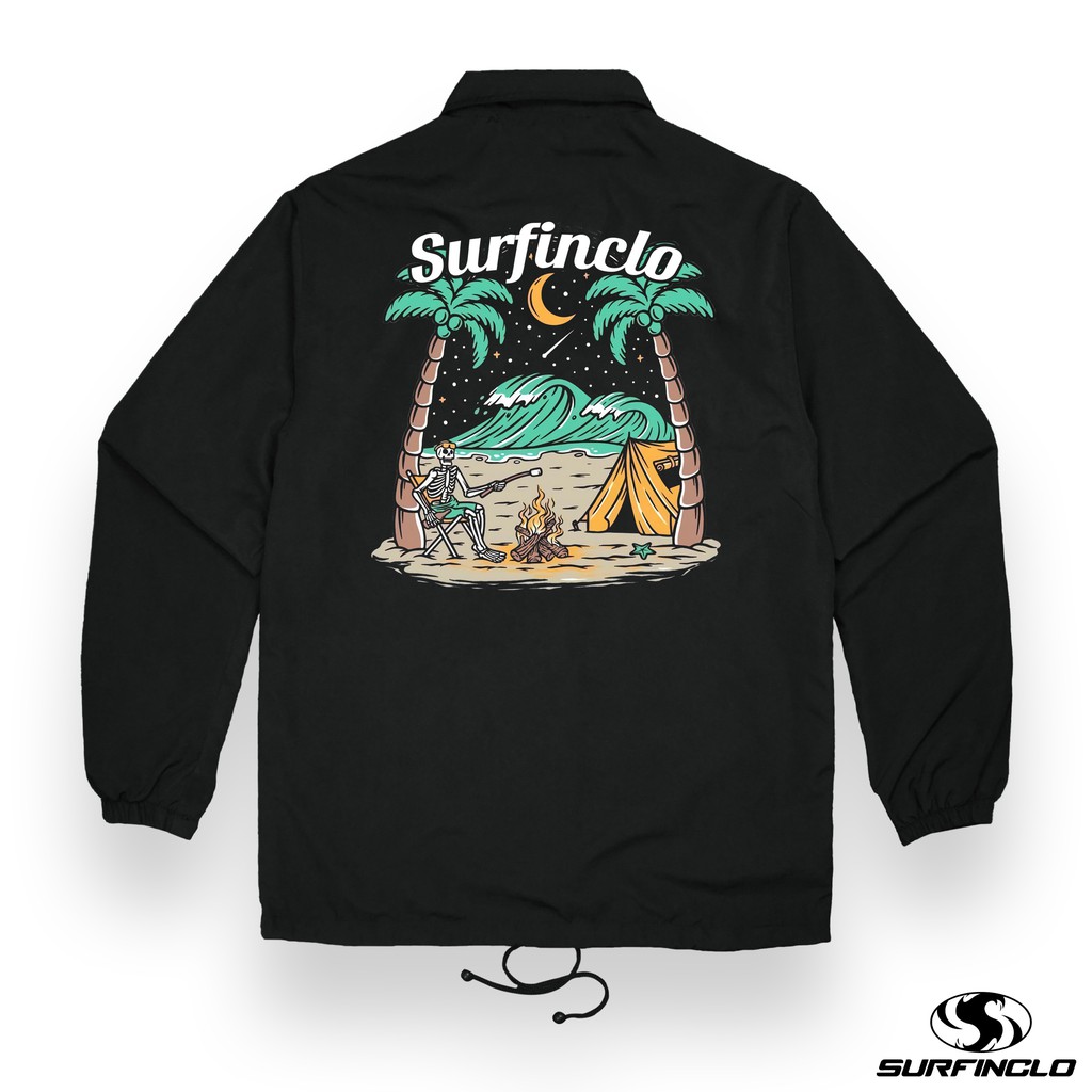 SURFINCLO Coach Jacket Wind Breaker Surf &amp; Beach Edition