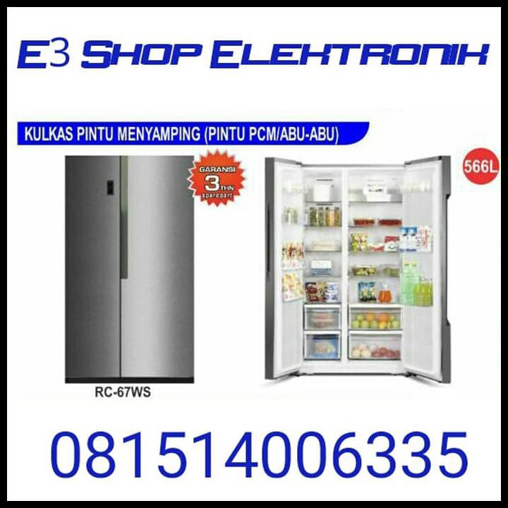 Turun Harga Kulkas Side Side Gea Rc 67ws 2 Tu Super Murah Indonesia