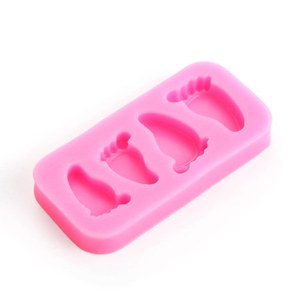 Wonder 3D Baby Foot Puding Bakeware Dekorasi Kue Sabun Cetakan Silikon