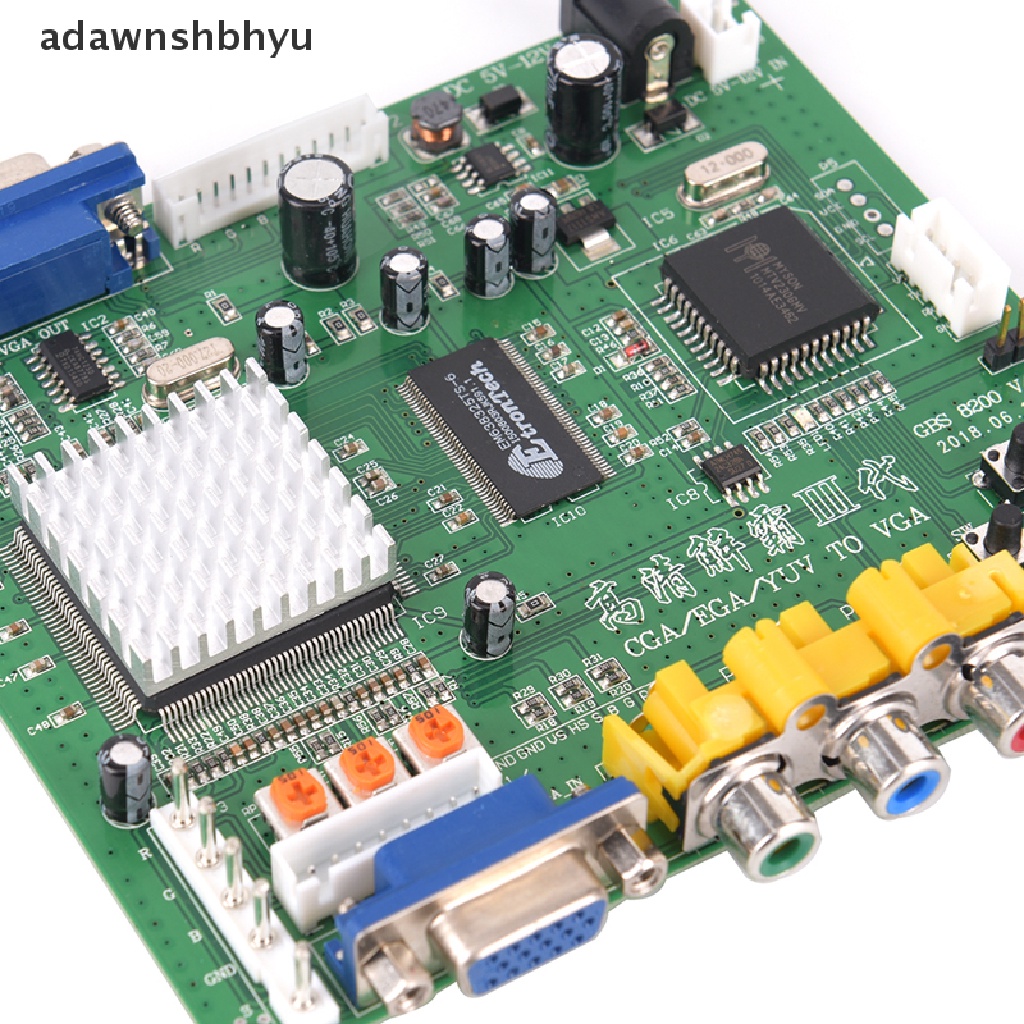 Adawnshbhyu Arcade Game RGB/CGA /EGA/YUV to VGA HD Video Converter Board HD9800/GBS8200