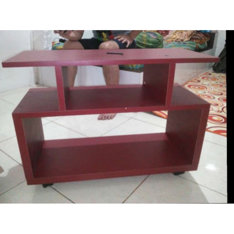 meja tv/ meja tv led susun 3 + roda/ meja multifungsi