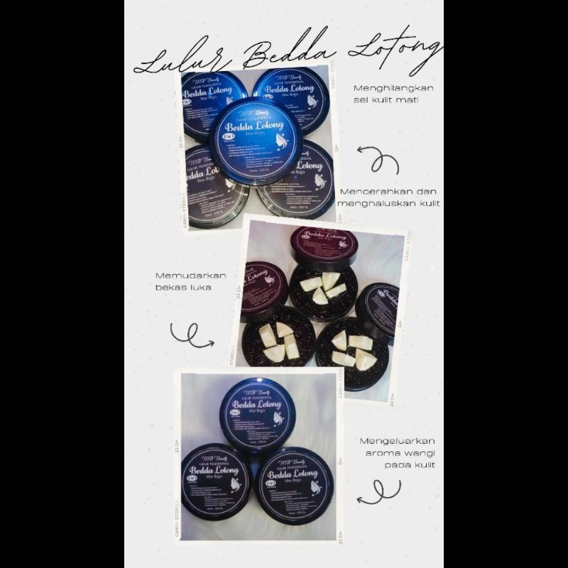 Lulur Tradisional Bedda Lotong Khas Bugis basah 250gr & kering