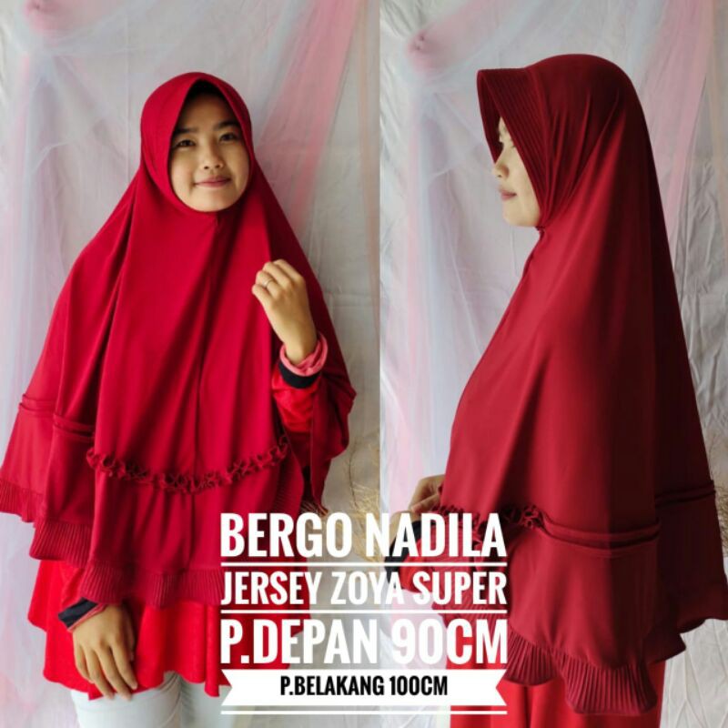 BERGO NADILA JUMBO/BERGO JUMBO/KHIMAR JUMBO/KHIMAR MURAH/BERGO RUMAHAN/BERGO MURAH