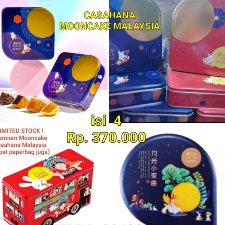 MOON CAKE CASAHANA MALAYSIA / KUE BULAN  ISI 4