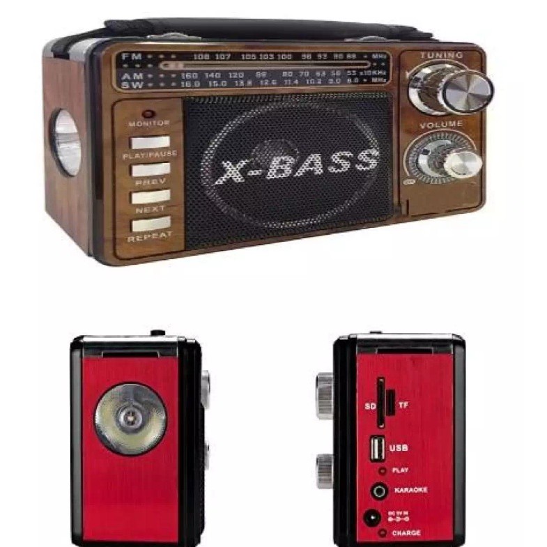 Radio Speaker Portable MS-4030 / Speaker X Bass All In One Mitsuyama MS-4030 Memory TF Card FM / AM