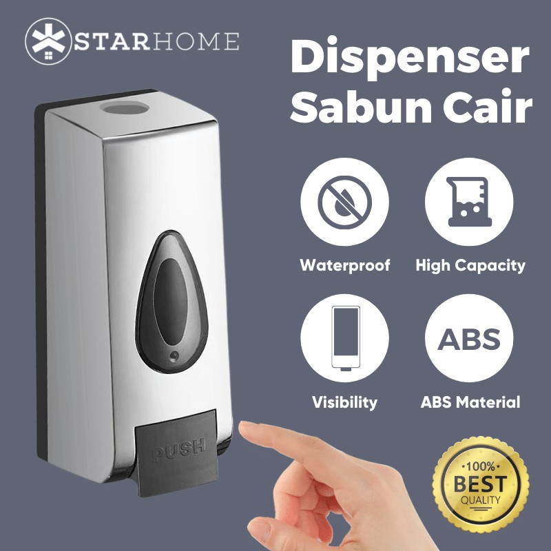 Dispenser Sabun Cair Sanitizer Cair Gel Tempat Sabun Hotel Mall StarHome Soap Dispenser Jumbo 600ml