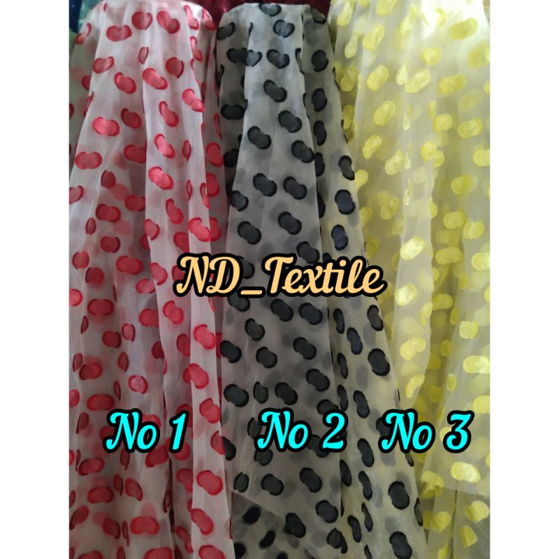 Kain ORGANZA DOT/Harga Tertera 1/2(0.5